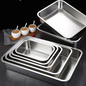 Purecook agrandir plus grande taille 60cm plus profond en acier inoxydable restauration hôtel <span class=keywords><strong>restaurant</strong></span> cuisine repas plateau de service dîner assiettes ensemble - Product Image 1