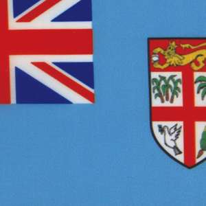 Bandera de Fiyi de 14x21cm con Base para Decoración de Mesa o Escritorio de Oficina, Nuevas Tendencias al por Mayor - Product Image 4