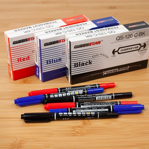 Marcadores Permanentes Industriales de Doble Punta Prismacolor, Tipo Tinta Indeleble, <span class=keywords><strong>Touch</strong></span> 5, Juego de Marcadores de Punta Doble de Plástico para Papelería - Product Image 1