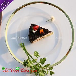 Fournitures de mariage, vaisselle de banquet de mariage, design unique et magnifique, assiette de luxe en verre pour dîner - Product Image 2