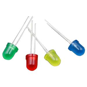 Nhà Máy Trực Tiếp F8/8Mm Đầu Tròn LED Ánh Sáng Phát Ra Diode Hạt Chân Dài Đèn Với Coloured Chèn Bán Hàng Trực Tiếp - Product Image 2