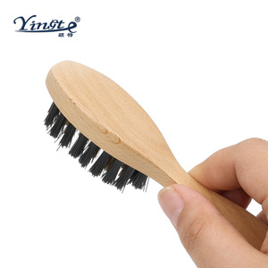 Yinste Solid Wood <b>Shoe</b> <b>Brush</b> Nylon Bristles For Cleaning And Nursing - Product Image 2