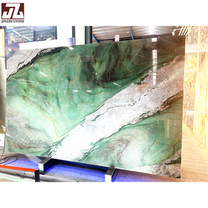Vente en gros d'usine, dalle de marbre naturel, carreaux d'onyx vert, mur de <span class=keywords><strong>télévision</strong></span>, table basse, table à manger, comptoirs de cuisine, sol, usage décoratif - Product Image 2