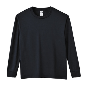 T-shirt en coton 205g à manches longues et col rond, personnalisable avec logo, couleur unie, coupe oversize tendance, pour hommes et femmes, idéal pour la gym - Vente en gros - Product Image 3
