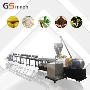 twin screw extruder biodegradable granules making machine for biodegradable plastic bags