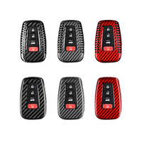 Étui de clé de voiture en fibre de carbone T-carbon compatible avec les nouveaux modèles Toyota Camry, Prado, Yize, CHR, Vios – Accessoires automobiles, housse de clé, étui de protection d'usine