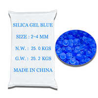 Gel de silice bleu de matière première déshydratant de Gel de silice en gros d'approvisionnement d'usine 25kg pour le transformateur/fleur sèche/déshydratant utilisé
