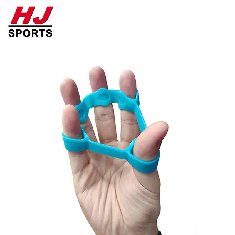 HUIJUN Silicone Finger Exercise Gripper Strength Trainer Resistance Band Hand Grip HJ-60112