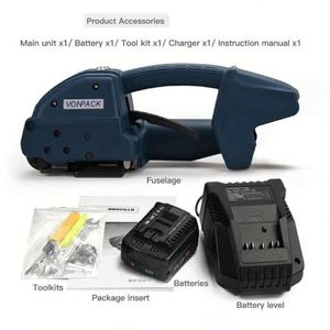 Máquina Flejadora de Palés Portátil Totalmente Automática QK-Q1, Herramienta Eléctrica para Flejado de PP/PET con Ajuste de Tensión, Equipo Industrial - Product Image 6