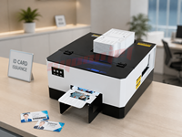Machine d'impression jet d'encre automatique EP L800 pour l'impression recto verso de cartes d'identité vierges en PVC pour étudiants/employés/personnel avec numéros de série