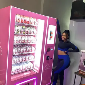 Máquina de venda automática de carregamento a fichas para preservativos, roupas, água, mini máquina de venda automática de cabelos totalmente automática