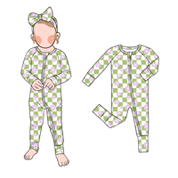 Pyjama Enfant Personnalisé à Manches Longues et Pantalon, Nouvelle Collection Printemps-Automne, Combinaison Zippée pour Bébé, Vêtements Enfant Lumineux, Grande Vente