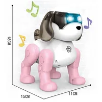 Fabricants Vente en gros Robot électronique chien danse jouets en plastique à piles chien musique lumière bébé interactif jouets pour enfants