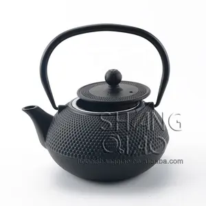 Teko Teh Besi Cor, Pot Teh Stovetop Jepang 0.9L, Ketel Teh Besi Cor dengan Infuser/Saringan