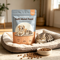 Sachet Doypack Autoportant en BOPP et Feuille d'Aluminium avec Fermeture Éclair, Impression Numérique Personnalisée du Logo, Anti-Odeur, pour Emballage de Bœuf Séché et Friandises pour Animaux, 500g
