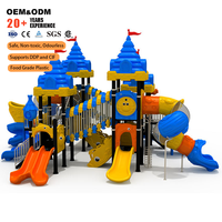 SageDelightRides Équipement de jeu extérieur OEM : Toboggan et Tour de jeu pour enfants en plastique LLDPE et acier, pour écoles, parcs et collectivités, vente en gros