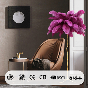 Chambre Vibe Corner Rgb Luxe Moderne Nordique Led Debout Arc Arbres Lumière pour La Maison Plume D'autruche Lampadaire - Product Image 5