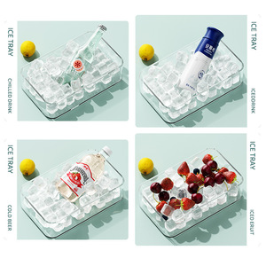 Bán buôn cấp thực phẩm Silicone <span class=keywords><strong>Ice</strong></span> <span class=keywords><strong>Cube</strong></span> khuôn tủ lạnh tự chế nhựa lớn <span class=keywords><strong>Ice</strong></span> lưu trữ <span class=keywords><strong>Box</strong></span> với bìa - Product Image 5