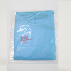 Camice operatorio chirurgico monouso in tessuto non tessuto rinforzato in maglia polsino PP + PE uso ospedaliero camice protettivo - Product Image 6