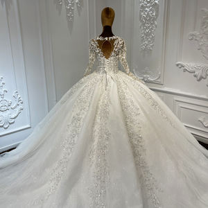 ชุดเดรสงานแต่งงานสำหรับผู้หญิงชุดเดรสยาวประดับเลื่อมลูกปัดทรงยาวหรูหรา LSCJ11จาก Jancember - Product Image 6