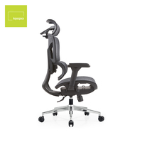 Chaise de bureau Kepospace au design moderne, siège relevable, chaise de direction exécutive, chaise de bureau entièrement en maille, chaise ergonomique réglable