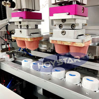 Machine d'impression tampon entièrement automatique pour bouchons de bouteilles en plastique, machine d'impression tampon, capsule de liège, machine d'impression tampographique