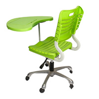 Chaises d'école confortables pour les élèves, en plastique avec tablette d'écriture intégrée, pour les besoins en mobilier scolaire