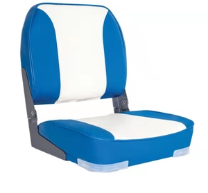 Folding Plastic Fishing Boat Seats with Marine Grade Cushion Pads