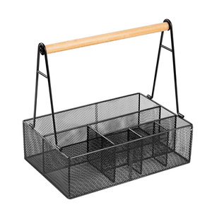 Portable <b>Mesh</b> Storage <b>Basket</b> For Outdoor Picnic Camping Kitchen Utensil Organizer Rectangle Eco-Friendly Standing Type - Product Image 4
