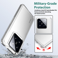 Coque de téléphone transparente en PC et TPU anti-rayures, antichoc, pour Xiaomi Redmi Note 13 5G, Note 13 Pro, Note 13 Pro Plus, vente chaude