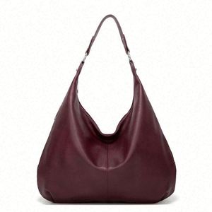 Women's Fashion Luxury PU-Leather <b>Large</b> Capacity Soft Shoulder Travel Zipper Tote <b>Bag</b> with 20-35L Capacity - Product Image 4