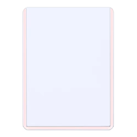 Lot de 3 pochettes protectrices transparentes en PVC anti-RFID de 3x4 pouces pour cartes de visite et rangement sécurisé