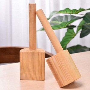 Piatto tronco di legno mazzuolo strumenti di appiattimento in ceramica legno Clapping Board Clapper argilla legno Paddle argilla - Product Image 3