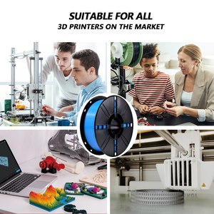 Filamento PLA Plus de 1.75mm, Alta Precisión, Sellado al Vacío, 1kg, Azul Claro, Filamento para Impresión 3D - Product Image 3