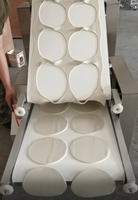 Mesin Pembuat Tortilla Tepung Otomatis Industri 5~50 CM, Mesin Pembuat Roti Pita Arab, Pizza, Roti, Chapati, Roti Lebanon, Lavash
