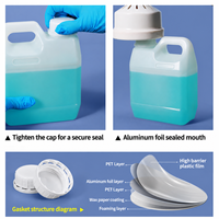 Bouteille en plastique HDPE avec bouchon à vis, récipient pour réactifs chimiques, additifs alimentaires, emballage de liquides chimiques quotidiens