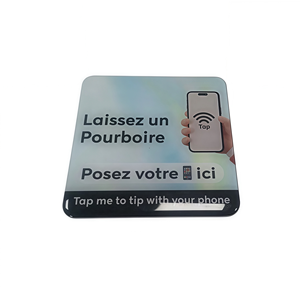   Placa de Menu NFC Contato Sem Fio em Acrílico/EPOXY 213/215/216 com Chip NFC e Adesivo 3-M para Avaliações no Google - Product Image 4