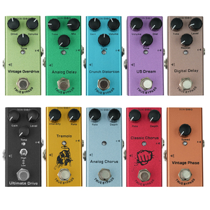 Pedal de Efectos Individual para Guitarra <span class=keywords><strong>El</strong></span>éctrica con Diez Efectos: Distorsión/Sobrecarga/Delay/Chorus/Trémolo y Simulador de Amplificador - Product Image 2