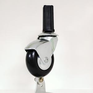 Support médical, tige filetée 80 côtière A à bande ronde souple, roue à roulettes de meubles <span class=keywords><strong>en</strong></span> caoutchouc thermoplastique, 75mm, 1 pièce - Product Image 4