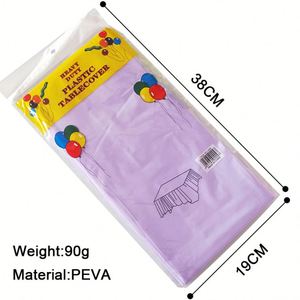 Disposable Plastic <b>Tablecloth</b> Assorted Colors <b>Tablecloth</b> Anchors for Outdoor Tables - Product Image 3