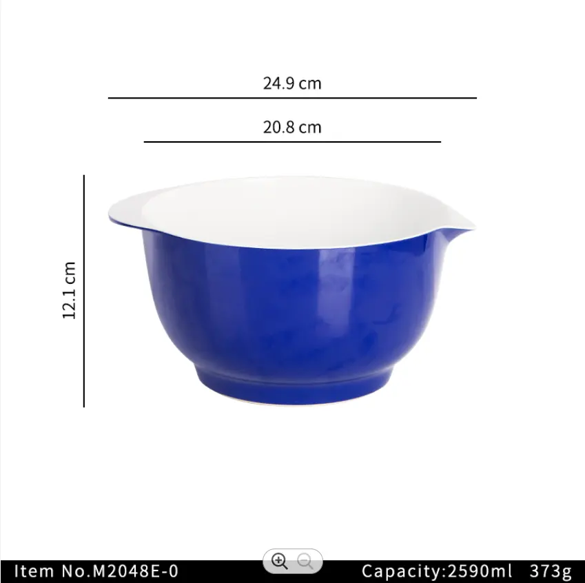 Popular Lovely Assorted Melamine mixing salad bowl set For family kitchen to use BPA FREE Dishwasher Safe