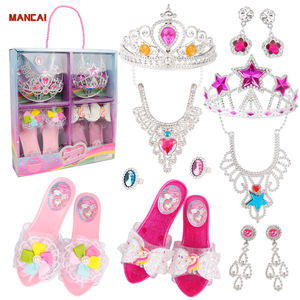 Enfants fée jeu de rôle <span class=keywords><strong>princesse</strong></span> habiller chaussures baguette couronne bijoux Boutique jouet anniversaire Halloween fête cadeau pour les filles - Product Image 5