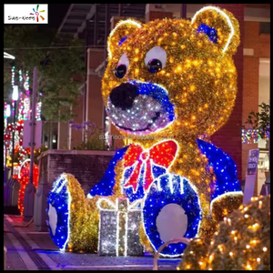 Décorations lumineuses LED d'extérieur motif ours pour les fêtes de Noël 2027 - Product Image 2