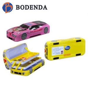 Cấp thực phẩm kim loại xe hình dạng trường bút chì trường hợp hộp thiếc hình chữ nhật công nghiệp sử dụng dập nổi logo tái chế nhựa (PP) MDF Craft - Product Image 3