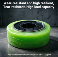 Roue motrice TCM en polyuréthane haute performance 380x165x246mm TCM FBR FBRH, pneu à serrage post-prise de force