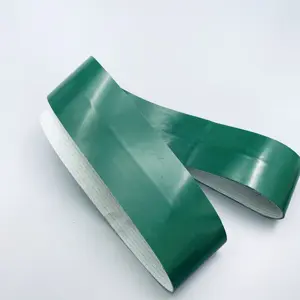 Proveedor de China, pequeños sistemas de cinta transportadora verde de grado alimenticio, precios de correas de ventilador, cinta transportadora de goma inclinada Vertical de PVC pu