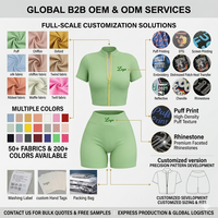 Ensemble de survêtement deux pièces pour femme, jupe de tennis décontractée et sportive, veste et jupe courte, tenue de sport personnalisée avec fermeture éclair pour gym et yoga