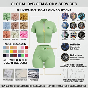 Ensemble de survêtement deux pièces pour <span class=keywords><strong>femme</strong></span>, jupe de tennis décontractée et sportive, veste et jupe courte, tenue de sport personnalisée avec fermeture éclair pour gym et yoga - Product Image 6
