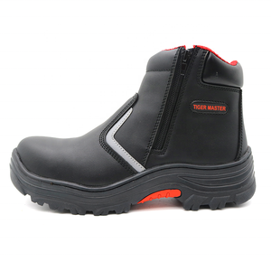 Tigre maître HRO huile résistance à l'acide semelle en caoutchouc Composite orteil Anti crevaison industrie pétrolière hommes chaussures de sécurité sans dentelle - Product Image 3