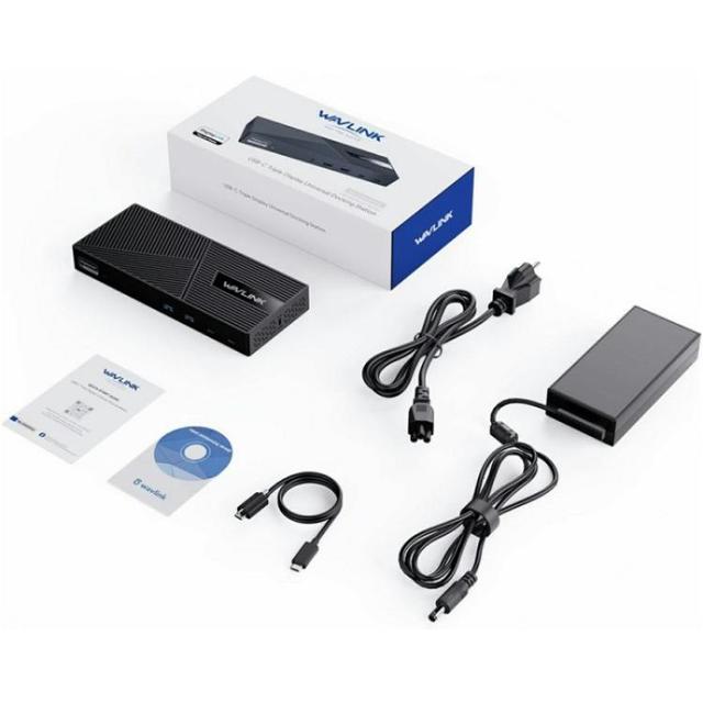Wholesale WAVLINK UG63PD25 15 in 1 DisplayLink Docking Station Support Triple Display 130W Power-in DisplayPort Adapter